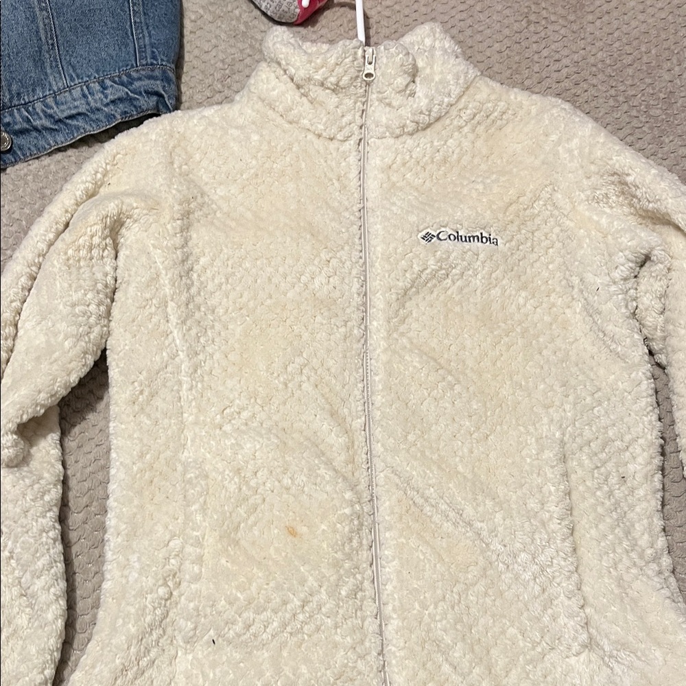 Columbia Off-White Fleece Jacket